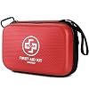 VRIEXSD Premium First Aid Kit, 320 Piece Waterproof Hard Shell Eva First Aid Kit for Home, Camping, Cars, Hiking, Travel, Businesses & Outdoor Emergencies – Emergency Medical Kits (Red)