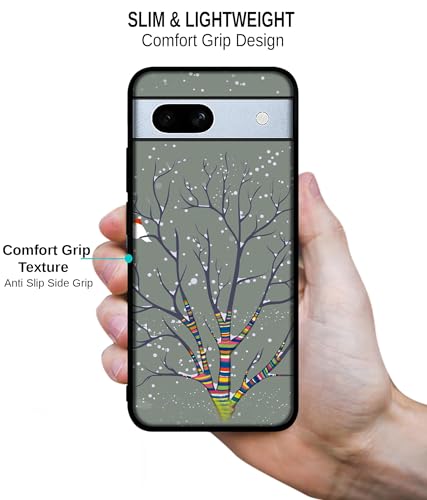 Image of Winter Pattern Print Design Premium 2D Printed Metal Back Case Cover for Google Pixel 7A 5G