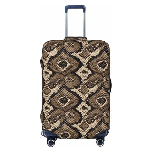 Snake Skin Pattern Elastic Travel Luggage Covers Dustproof Scratch-Resistant Suitcase Protector Fit 22-24 Inch