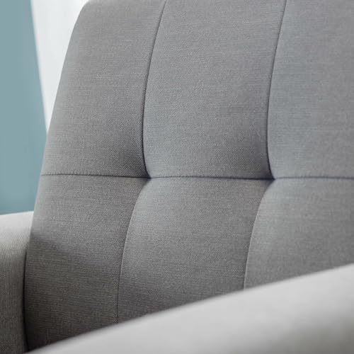 Julian Bowen Monza Grey Linen 2 Seater Sofa - 5