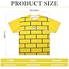 Croloose Yellow Halloween Holiday Party Cosplay Costumes Adult Costume Men's Women's Novelty T-Shirts, Main Yellow, XL #1