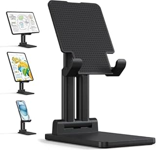 ARZOPA Supporto Tablet, Supporto per Monitor Portatile Angolo Regolabile Supporto da Scrivania Pieghevole per Impieghi Gravosi, Compatibile con Monitor Portatili/Tablet/iPad