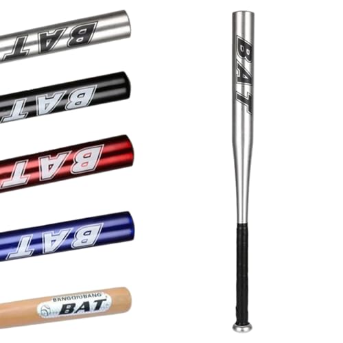 YIJIA | Bato de beisebol de alumínio, 71,12 cm (28 polegadas) - taco de basebol, treino com peso e jogos de bola - design ergonómico para adultos e jovens (cor: Cinzento)