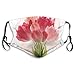 Produktbild Comfortable Windproof Mund Maske,Watercolor Painting Bouquet of Tulip Flower Artistic Botanical Romantic Print,Replaceable Washable Anti-dust Face Mask-Adjustable - Kid Size:S