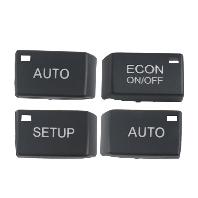 Temperature Adjustment Knob Air Conditioner A/C Cover AUTO Switch ON Off Button Panel Cover Climate Control HVAC (ECON)