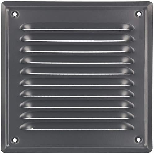 KOTARBAU® Kratka wentylacyjna kominowa z siatką w kolorze jasny antracyt 165 x165 mm.