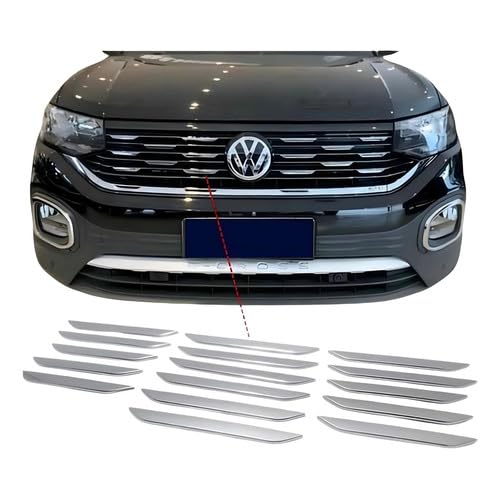 Kit Apliques Cromados para Grade Central Colmeia do Volkswagen T-Cross 2019 2020 2021 2022