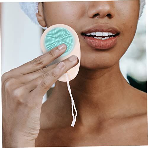 FRCOLOR 2 Pçs Escova De Limpeza Facial Dupla Face Escova De Limpeza De Silicone Escova De Limpeza Fa