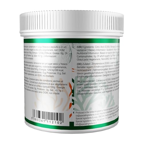 Citric Acid Powder 250g Premium Quality - Vegan, Non-GMO, Non-Irradiated - Recyclable Container - Image 3