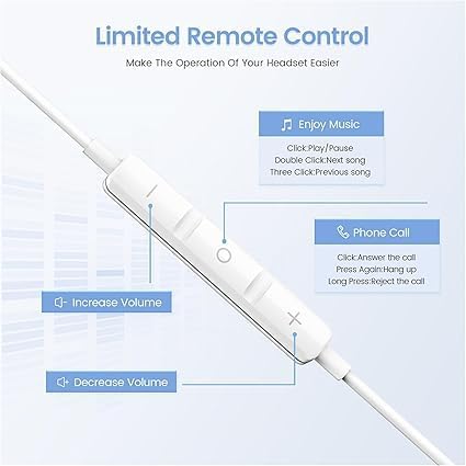 Image of Original USB-C Wired Earphones Compatible for Phone 17 Noise Isolation in-Ear Headphones White
