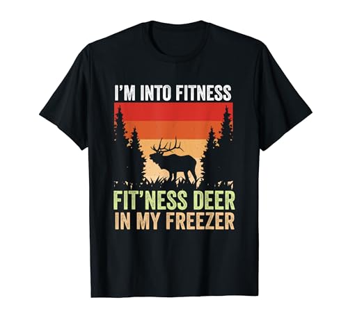 Estoy en fitness Fitness Ciervo en mi congelador Caza divertida Camiseta