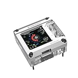 Barrowch AIDA64 Temperature Monitoring Secondary Screen CPU Water Cooling Block for Intel LGA 115X X99 X299 (Transparent Silver CPU Block)
