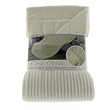 Gözze Wohndecke in Cord Optik, 150 x 200 cm, Wollweiß, 40067-00-150200