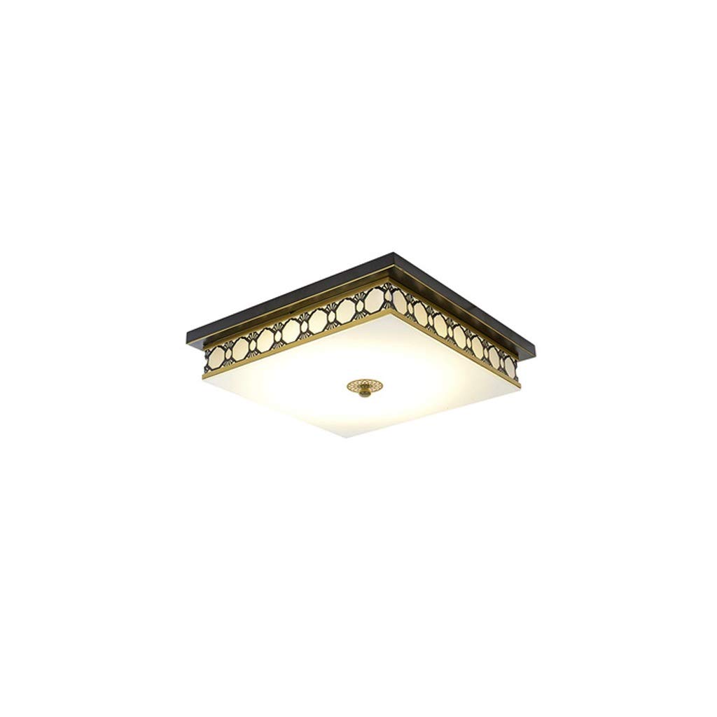 HynJGih Square Ceiling Lamp Modern Minimalist Bedroom Lamp Study Dining Room Balcony Porch Light Aisle Lamps(A,50cm)