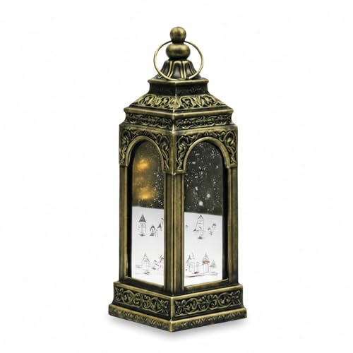 LED Plastic Hanging Lantern For Celebration| For Indoor Outdoor Home & Office Decor | 12x6cm Golden 1 Unit