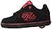 HEELYS Kids Propel 2.0 Skate Shoe, Black/Red, 2 Little Kid