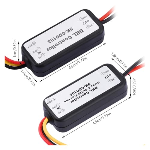 Arnés de cableado DRL con controlador estroboscópico SK-CD0105 y función dimmer 5