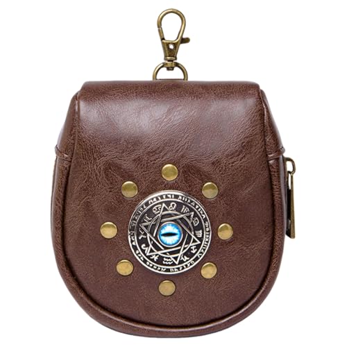 Portafoglio da cintura medievale custodia per telefono rinascimentale portamonete per costumi storici ed eventi a tema Caff pelle sintetica