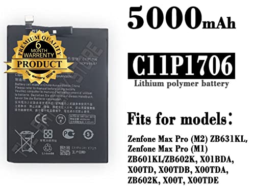 Image of THE BATTERY STORE Original Replacement Battery Mobile Battery for Asus Zenfone Max Pro M1 M2 Battery with 6 Months REPLACMENT Warranty(for Asus Zenfone Max Pro)