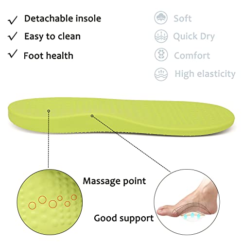Image of ChayChax Men's and Women's Arch Support Clogs Garden Shoes Slip-on Outdoor Beach Water Sandals with Removable Cushion Footbed