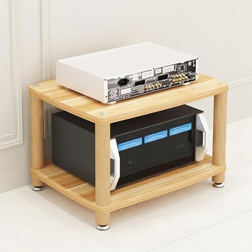 Étagère pour console de jeux et Hi-Fi en bois noble au design épuré