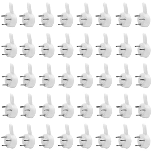 Image of Nails For Hanging Pictures,Picture Hooks Hardwall Hangers for Hardware Concrete Wall Hooks Invisible Nail Hangers Non-Trace Wall Picture Hanger No Damage Stucco 0.98 inch x 0.59 inch (L*W)(200pcs,0.98 inch x 0.59