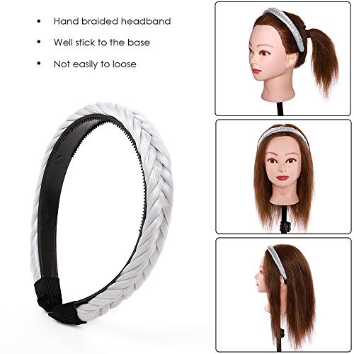 Hairro JK-SY-UOST622 Braided Headband With Teeth Fishtail Braids Hairband With Tooth Synthetic Fish Tail Hair Band Plaited Hairband Hair Hoop Braid Headband Extensions Headband Hairpiece thumb #3