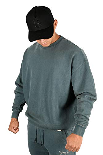 Youngla Men’s Oversized Crewneck Sweatshirt | Heavyblend Comfortwash | Active Comfort Style | 530 Teal Wash M #TOP9