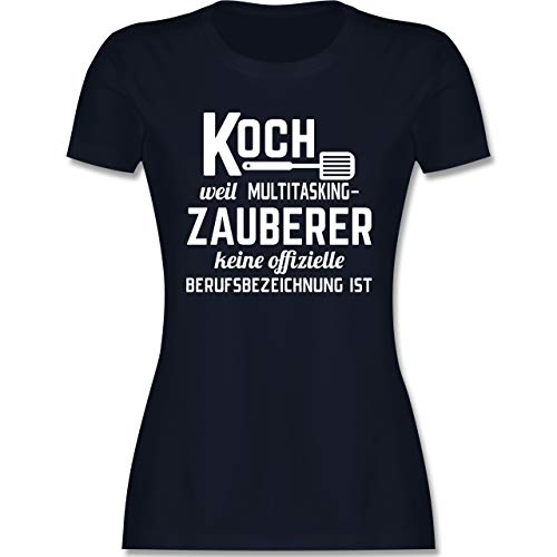Preisvergleich Produktbild Küche - Koch Weil Multitasking Zauberer Keine offizielle Berufsbezeichnung ist - M - Grau meliert - Rundhals - L191 - Tailliertes Tshirt für Damen und Frauen T-Shirt