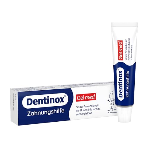Dentinox Gel med Zahnungshilfe Schmerzlinderndes Zahngel für Babys & Kleinkinder bei Zahnungsbeschwerden Beruhigung für das Zahnfleisch 10g