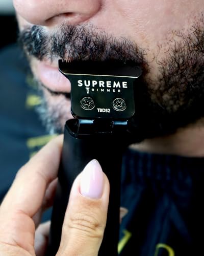 Image of Supreme Trimmer T Shaper - Quiet Cordless Beard & Hair Trimmer for Men | 120 Min Runtime, Low Noise, Zero-Gap DLC Blade | Ideal for Sensitive Skin, Kids & Elderly | ST5190