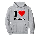 J'adore Mileta. J\'aime Mileta Sweat à Capuche