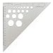 Ludwig Precision 8" 45-90-Degree Aluminum Drafting Triangle, 83108