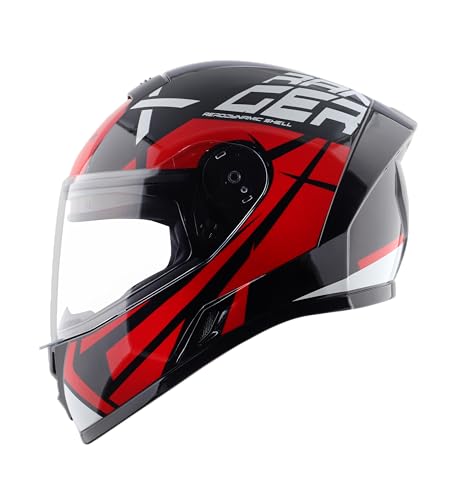 Vega Ranger DX Revenge Full Face Riding Helmet with Matte Shell, Comfortable Liner, Shock Absorbing Interior, Ventilated Fit, Lightweight Build, and M