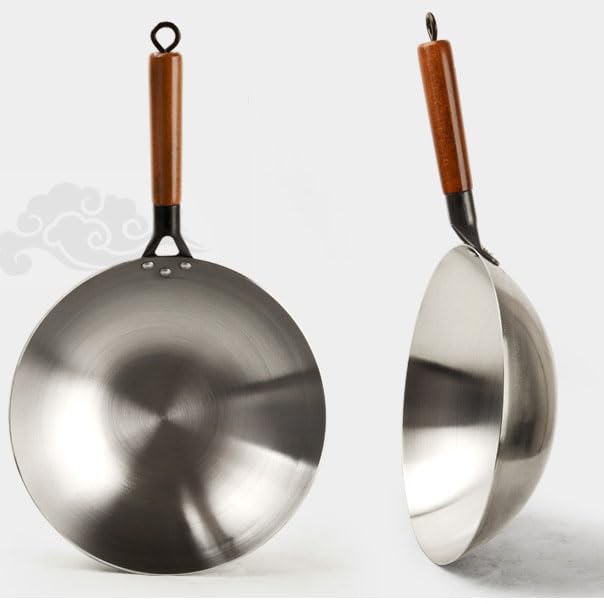 Wok de hierro con fondo redondo 32cm miniatura 2