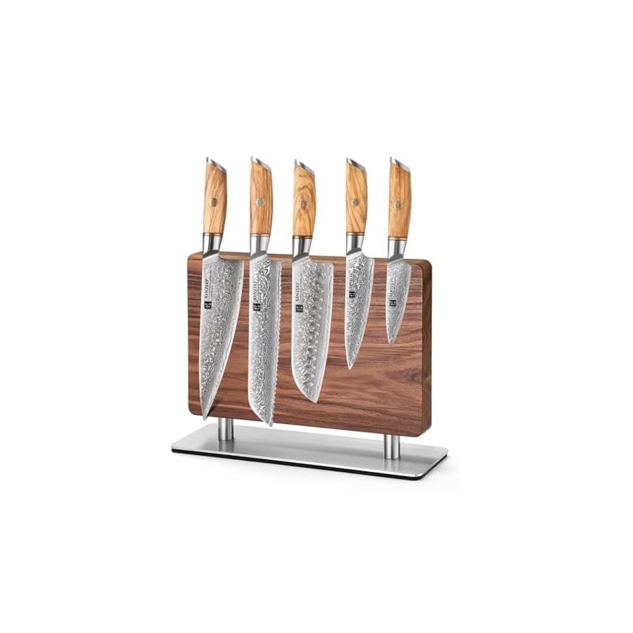 XINZUO 73 Layers Hand Forged Damascus Kitchen Knife Set