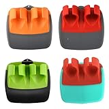 4Pcs Palm Fruit Peeler - Silicone Finger Grips Peeler for Vegetables Finger Potato Peeler Hand Rubber Finger Grips Peeling Tools for Carrot Cucumber Pumpkin 2.5 * 2.5Inch (Assorted Colors)