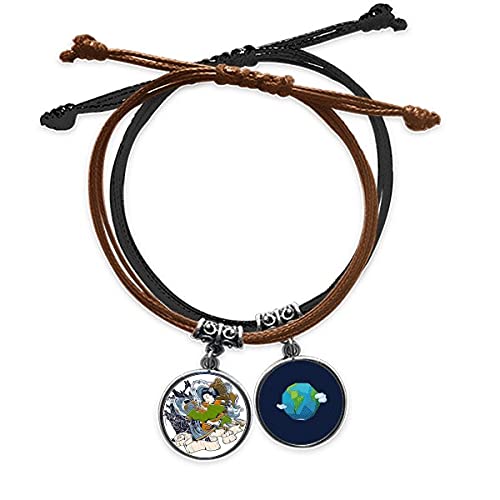Pulsera de espada samurai japonesa en cuero y cuerda de mano el regalo ideal para fans del anime