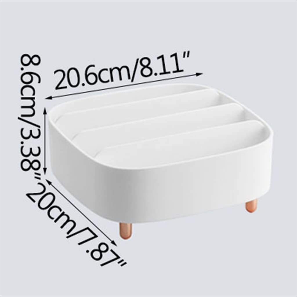 Costic Storage Box Lipstick Compartnt Storage Rack Dressing Table Storage Container Desktop Shelf (Color : Multi-Colored) (Black) image 3