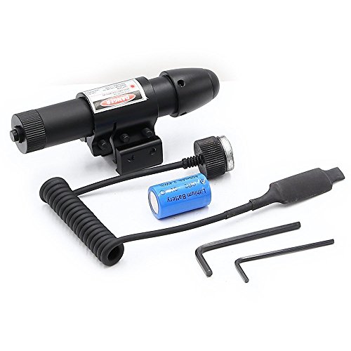 Higoo® Green Laser Dot Sight, Hunting Rifle Green Laser Dot Aiming Scope With Barrel Mount & Pressure Switch #TOP4