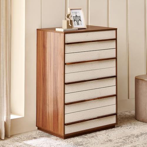 Image of Home Centre | Shoji Chest of 4 Drawers | Engineered Wood | Brown | 1 Year Warranty