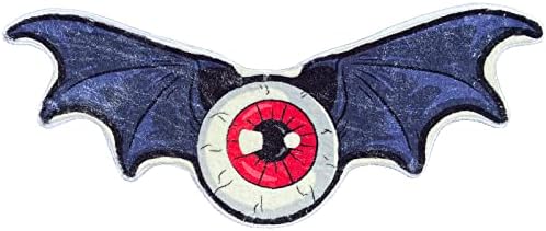 QWERO Creative Interesting Hell One-Eyed Demon Print Pattern Bath Rugs Bedroompersonalized Art Rug Microfiber Tufted Non-Slip Bathroom Plush Rugs Room Decorative Door Mat (39x17 in)