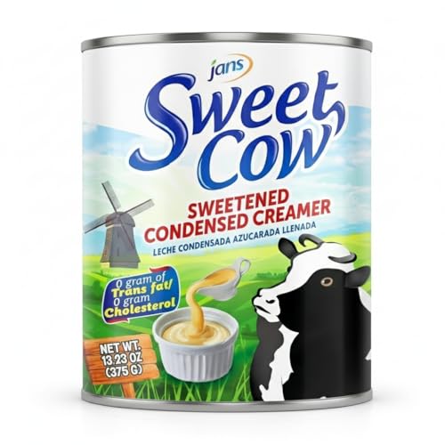 Image of Sweet Cow Sweetened Condensed Milk Creamer (13.23 Oz, Pack of 2) Canned, Leche Condensada