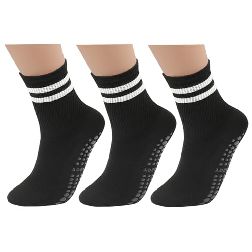 Long Yoga Socks with Grip. Non-Slip Women in Pilates. Ballet. Dance. and Hospital Personalized Multi-Color