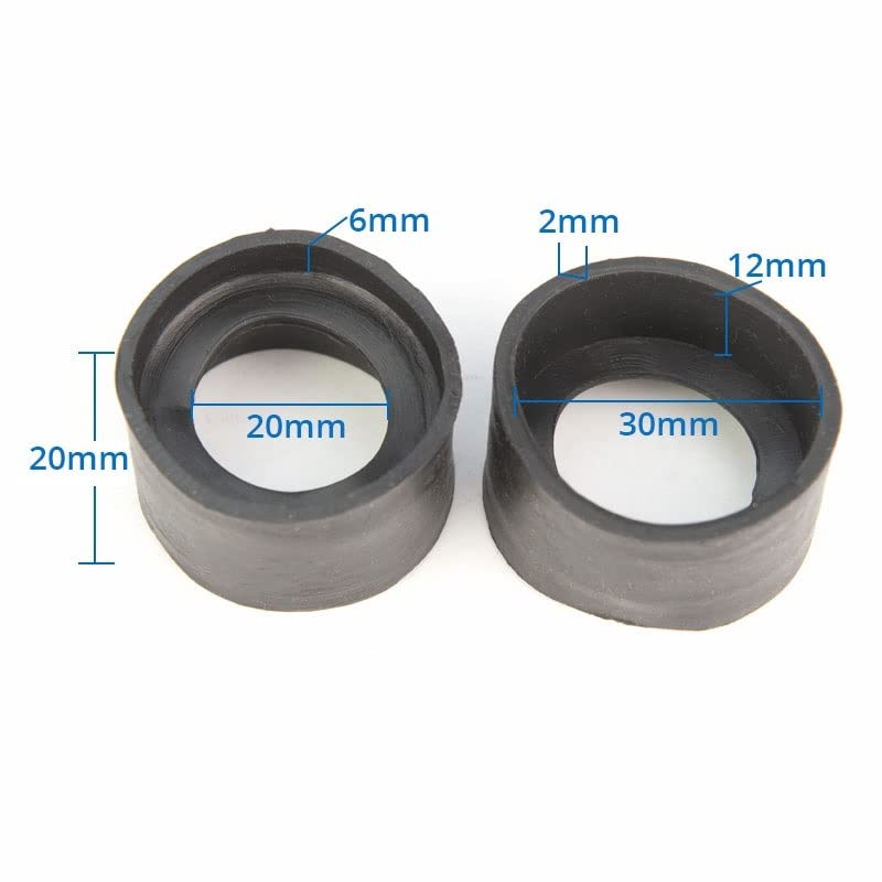 Gobelets oculaires en caoutchouc 30mm occultants pour microscope