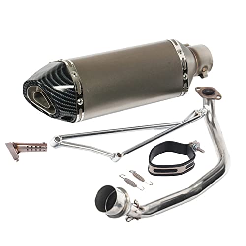 Silenciador Yamaha GY6 125 de alta resistencia con tubo de conexión