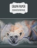  Graph Paper Composition Notebook: Polar Bear  Quad Ruled 4 squares per inch  Large Size (8.5\