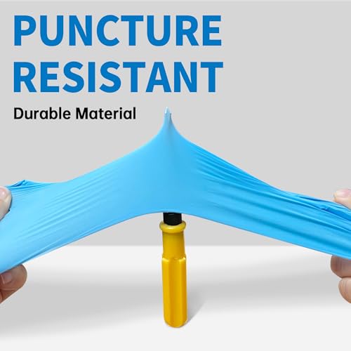 medical blue nitrile disposable exam gloves 45 mil 100 pcs chemical resistant powder-free latex-free food-safe