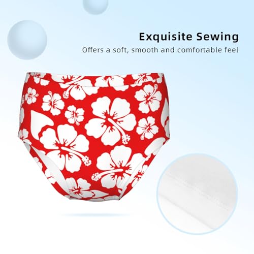 Hibiscus Hawaiian Girls' Underwear Soft Cotton Little Girls Panties Comfort Briefs3