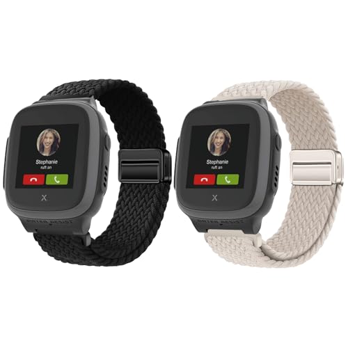 Harikiri 2 Pack Woven Magnetic Bands Compatible with XPLORA X5/X5 Play/XGO3/XGO2, Soft Nylon Quick Release Replacement Wristband, Breathable, Adjustable,Multicolor